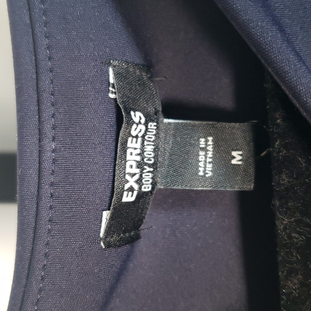 Express Dark‎ Navy Blue Body Contour Tank Top SZ M - NWT - Picture 7 of 8
